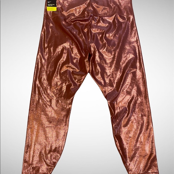 Nike One Icon Shimmer 7/8 Training Leggings 1X NWT - Picture 4 of 8